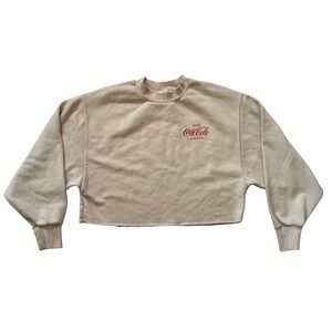 Coca-Cola Polar Bear Cropped Sweatshirt Small Bershka Vintage Inspired